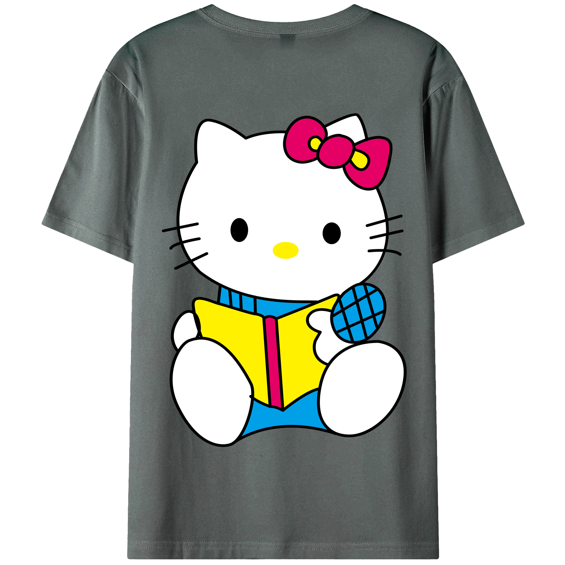 （画像用） Hello Kitty ハローキティ 綿100％半袖Tシャツ（背面プリント）